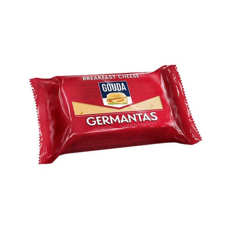 Sūris GERMANTAS, GOUDA, 45% rieb., fas., be laktozės, 200 g