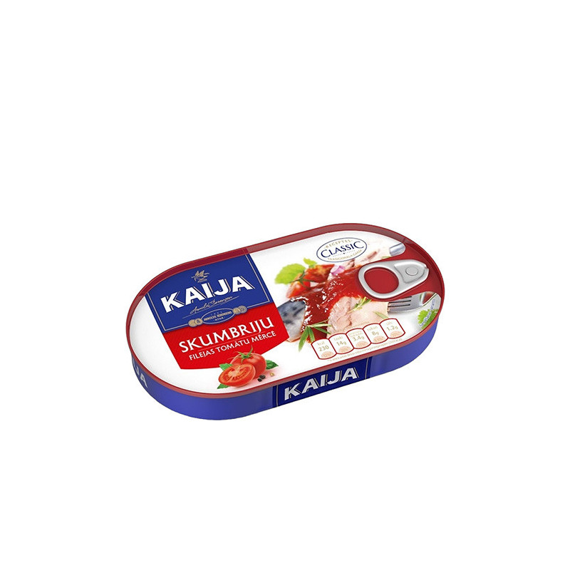 Skumbrių filė pomidorų padaže, 170 g