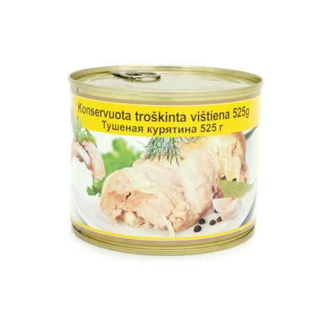 Konservuotas troškintas vištienos kumpis 75%, 525 g