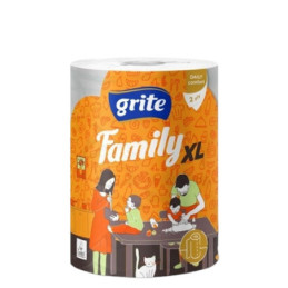 Popieriniai rankšluosčiai GRITE FAMILY XL, 2 sl., 1 vnt.