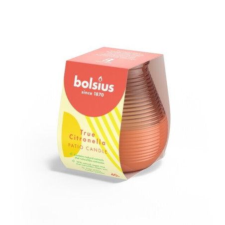 Kvapnioji žvakė BOLSIUS TRUE CITRONELLA rožinė, 1 vnt.