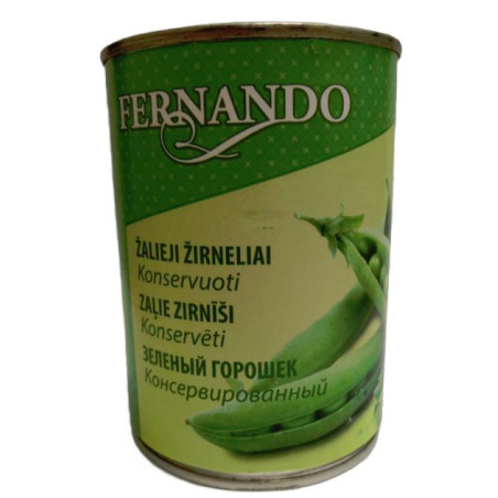 Konservuoti žirneliai FERNANDO, 400 g