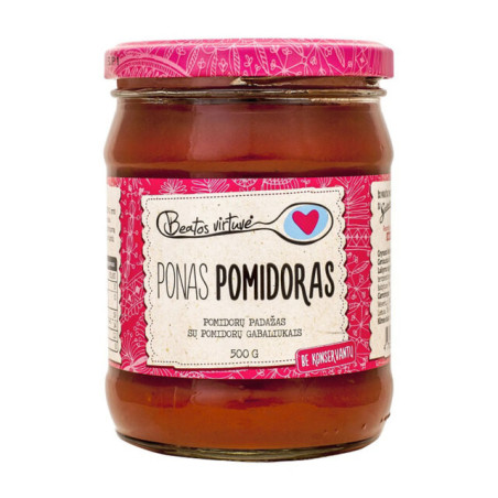 Pomidorų padažas BEATOS VIRTUVĖ, PONAS POMIDORAS, 500 g