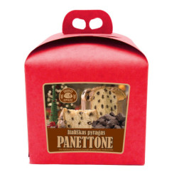 Pyragas PANETTONE su spanguolėmis ir belgišku šokoladu, 500 g