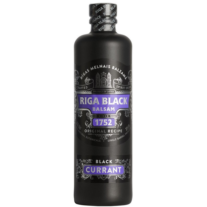 Spir. gėrimas RIGA BLACK BALSAM, BLACK CURRANT, 30 %, 0.5 l