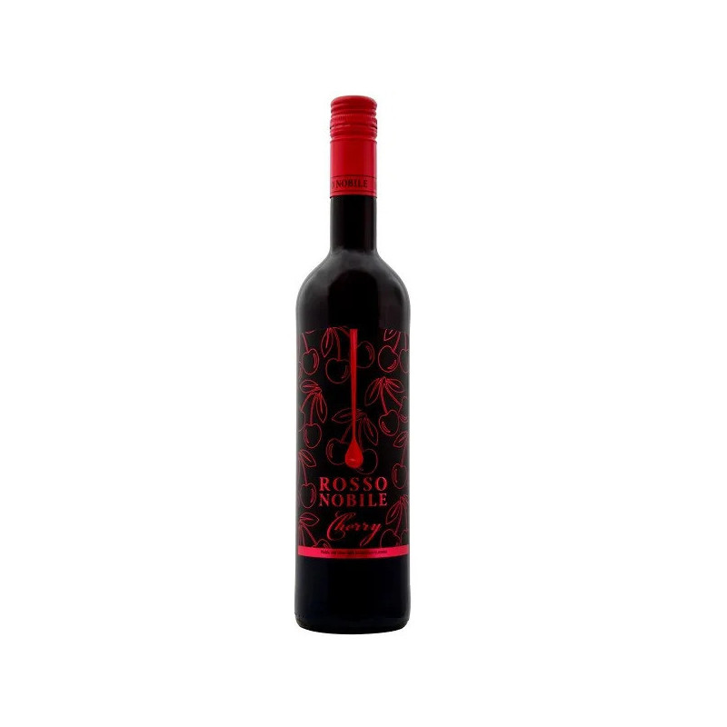 Vynas ROSSO NOBILE CHERRY, rausvasis, saldus, 10%, 750 ml