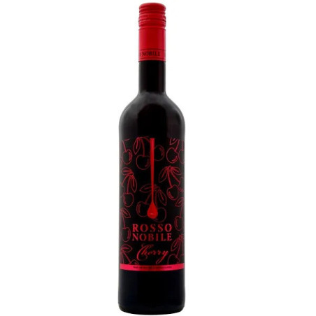 Vynas ROSSO NOBILE CHERRY, rausvasis, saldus, 10%, 750 ml