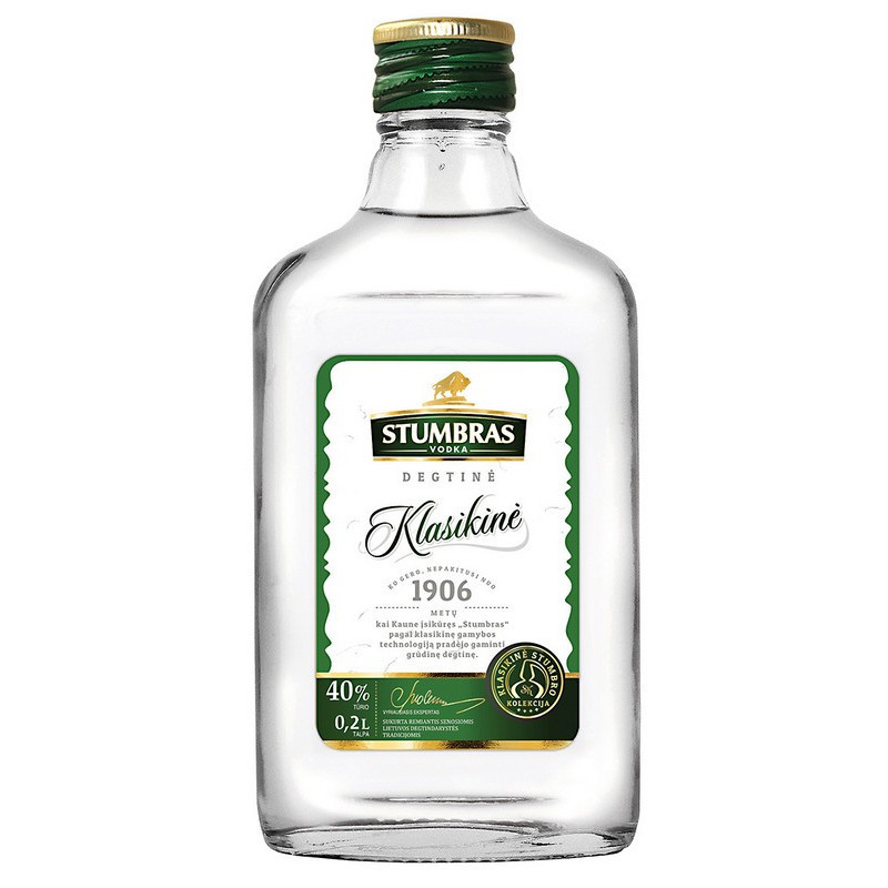 Degtinė STUMBRAS VODKA KLASIKINĖ, 40%, 200 ml