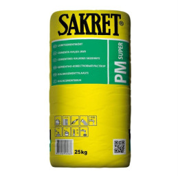 Cementinis kalkinis tinko mišinys Sakret PM Super, 25 kg