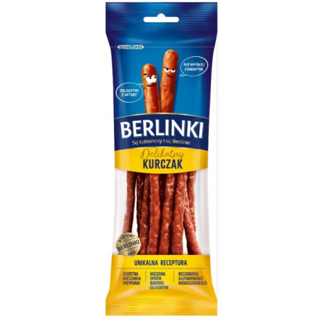 K.r. dešrelės BERLINKI, KABANOS, su vištiena, II r. 85 g