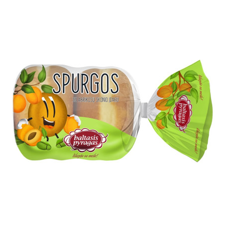 Spurgos su abrikosų skonio įdaru, 2 x 55 g