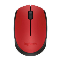 Belaidė kompiuterio pelė LOGITECH M171, raudona