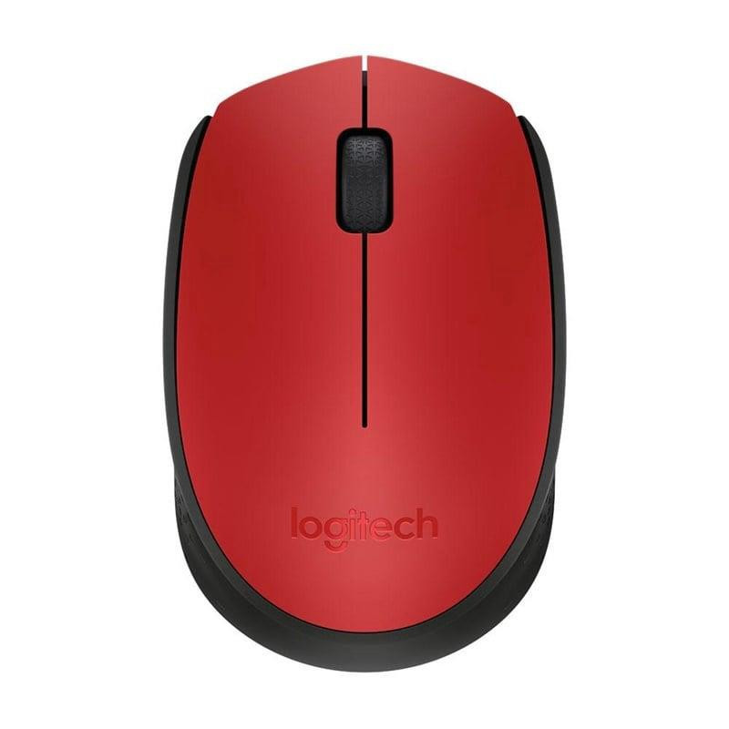 Belaidė kompiuterio pelė LOGITECH M171, raudona