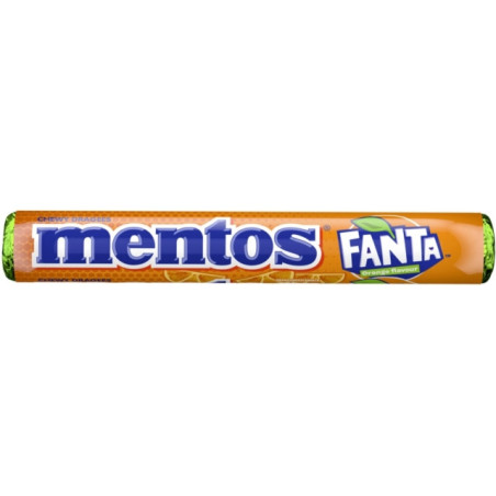 Saldainiai MENTOS FANTA ORANGE, 37,5 g