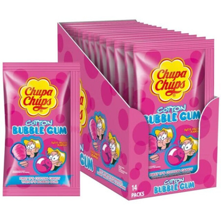 Kramtomoji guma CHUPA CHUPS COTTON BUBBLE GUM, 11 g