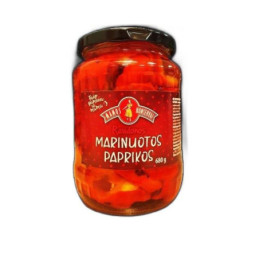 Marinuotos raudonosios paprikos MAMOS KONSERVAI, 680 g