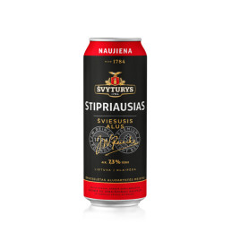 Alus ŠVYTURYS stipriausias, šviesus, 7,9 %, skard., 568 ml