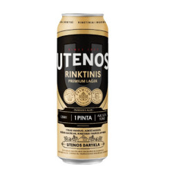 Alus UTENOS Rinktinis, 5,2%, skard., 568 ml