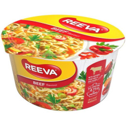 Greitai paruošiami makaronai REEVA jautienos sk., ind., 75 g