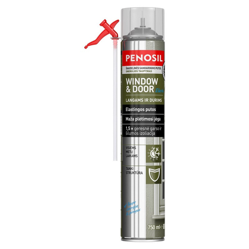 Šiaudelinės sandarinimo putos Penosil Window&Door, 750 ml