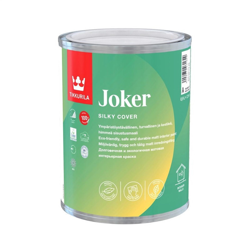 Dažai Tikkurila Joker A, balti, 0.9 l