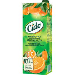 Apelsinų sultys CIDO 100%, 1,5 l