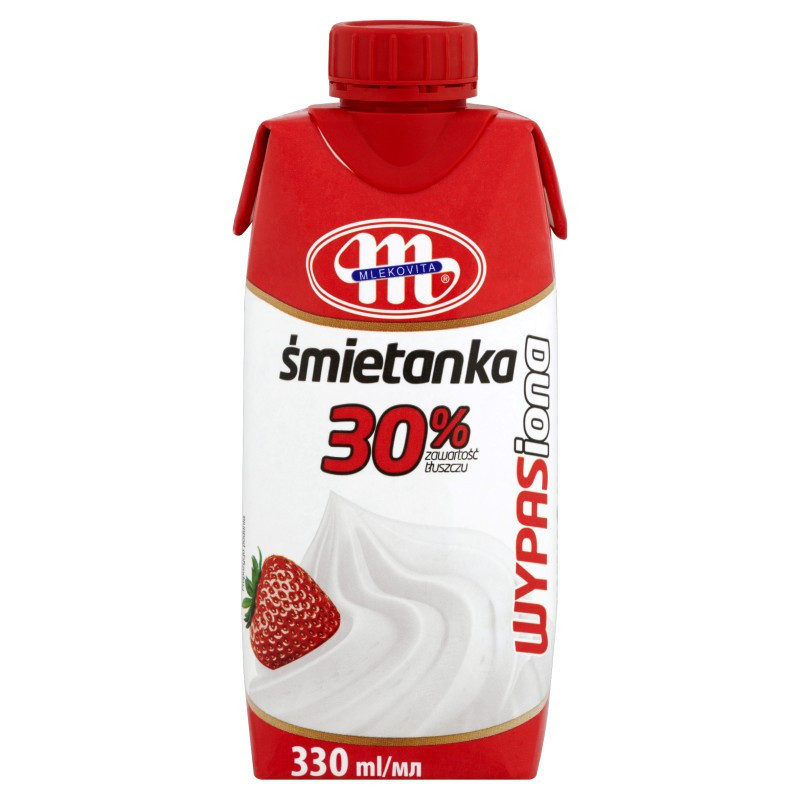 Grietinėlė MLEKOVITA, 30% rieb., UAT, 330 ml