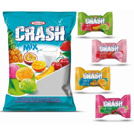 Saldainiai ledinukai CRASH MIX, įvairių sk., 1 kg