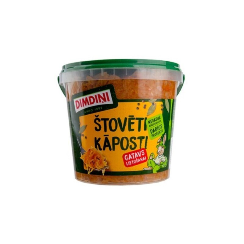 Troškinti kopūstai kibirėlyje, 700 g, 1 vnt.