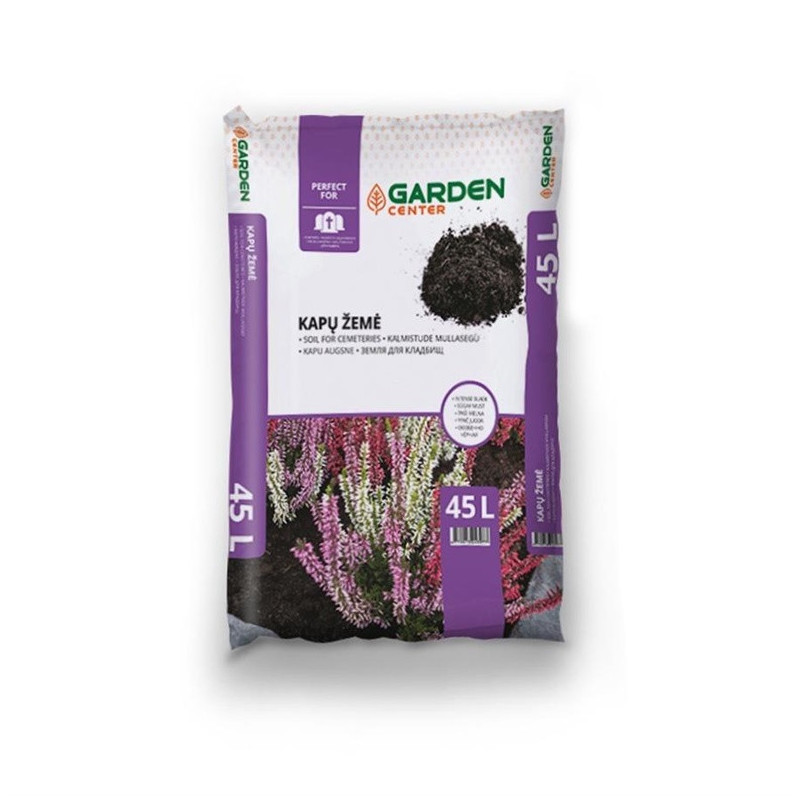 Kapų žemė GARDEN CENTER, 45 l, juoda