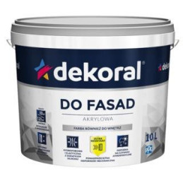 Fasado dažai Dekoral Polinit, balti, 1 l