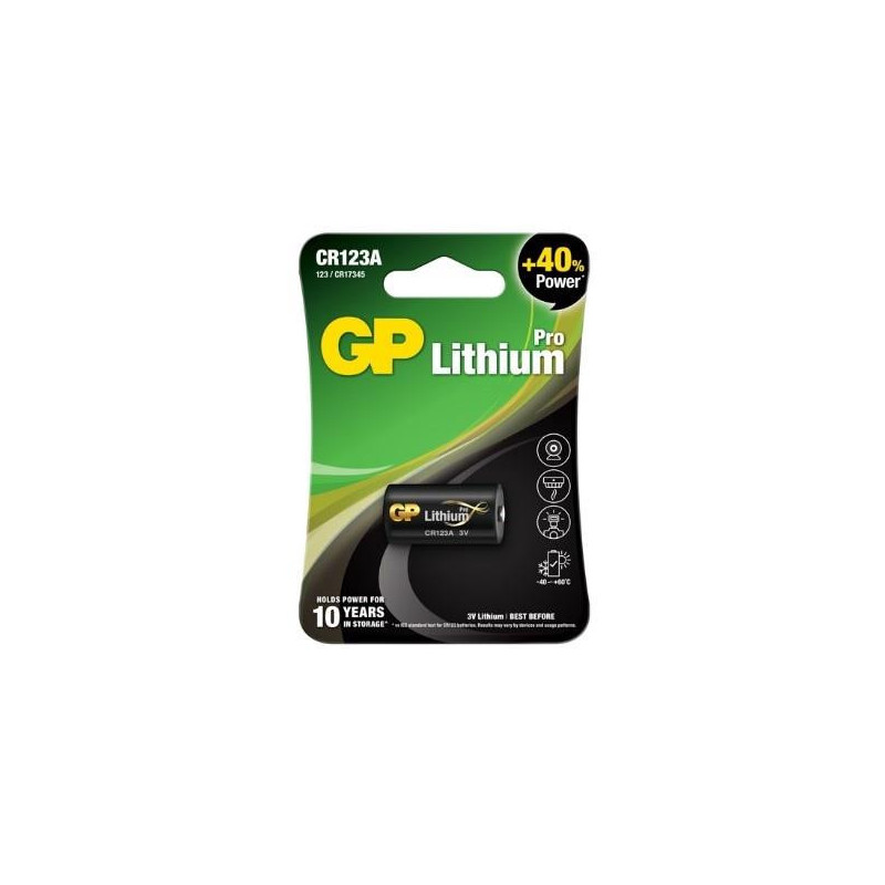 Elementas GP LITHIUM CR123A, 3V