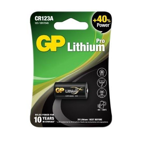 Elementas GP LITHIUM CR123A, 3V