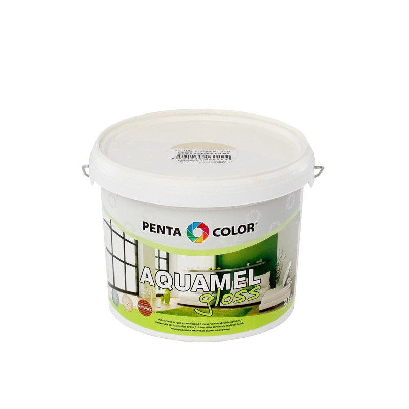 Emaliniai dažai Pentacolor Aquamel, dr. kaulo, blizgi, 3 kg.