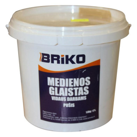 Pušies spalvos medienos glaistas Briko, 1,6 kg