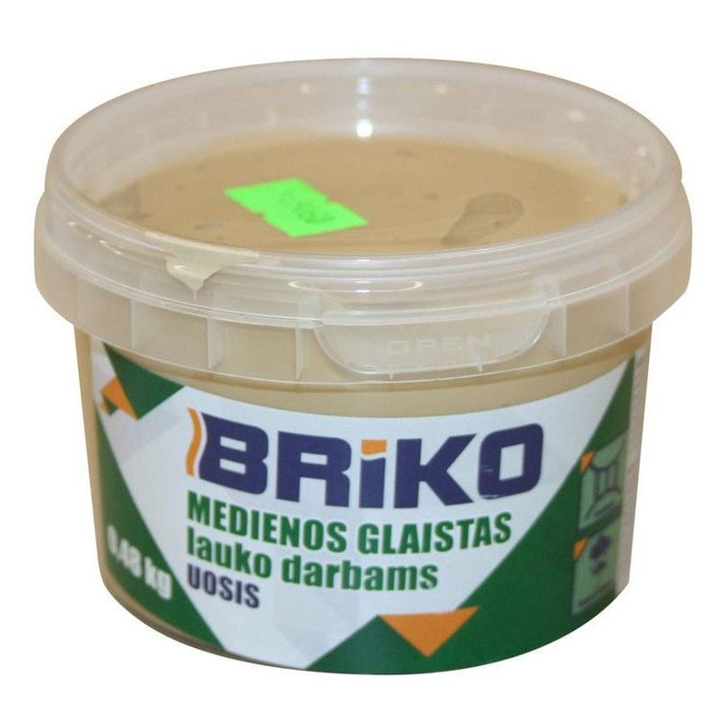 Uosio spalvos medienos glaistas Briko, 0,48 kg