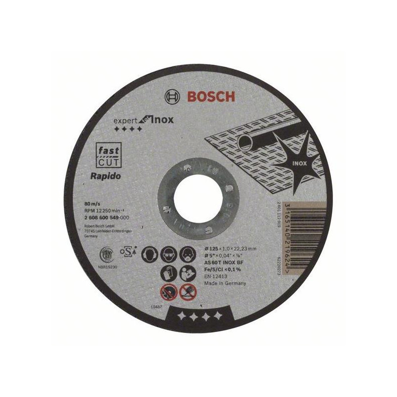 Pjovimo diskas Bosch, 125 x 1 x 22.23 mm