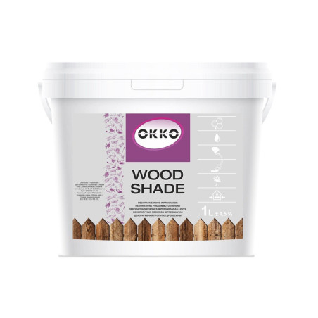 Impregnantas Okko Wood Shade, riešuto spalvos, 1 l