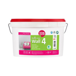 Dažai Vivacolor Green Line Wall 4 A, balti, 7.2 l