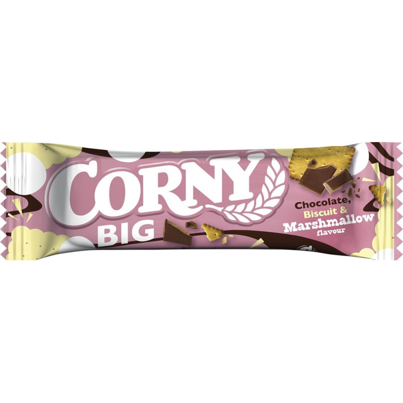 CORNY BIG javainis su sausainiais, zefyrų skoniu, 40 g