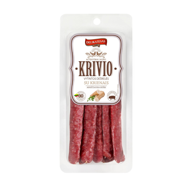 Vytintos KRIVIO dešrelės su kienais  190g