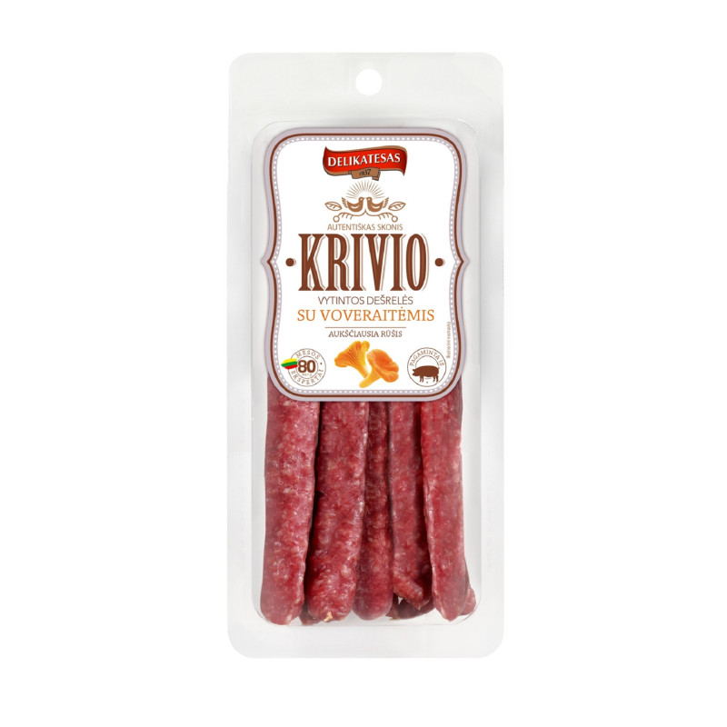 Vytintos KRIVIO dešrelės su voveraitėmis 190g
