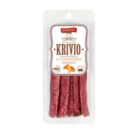 Vytintos KRIVIO dešrelės su voveraitėmis 190g