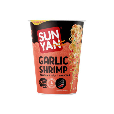 Greitai paruošiami makaronai SUN YAN, krevečių sk., ind., 65 g