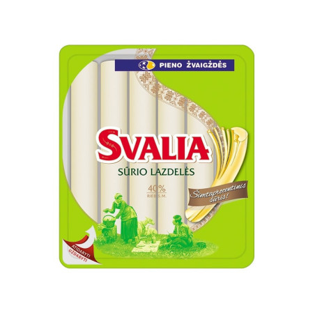 Sūrio lazdelės SVALIA, 40% RSM, po 7 vnt., 140 g