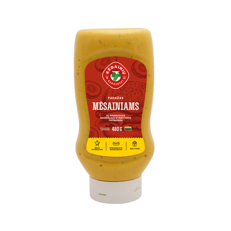 Majonezinis padažas MĖSAINIAMS,mar.agurk.rūk.papr.35%r.,480g