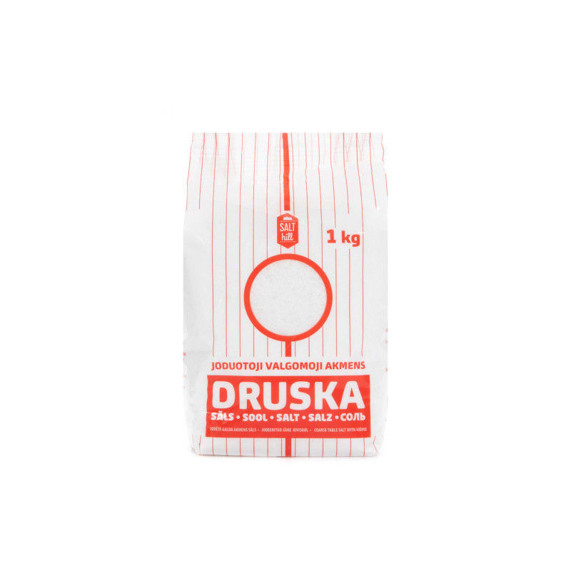 Valgomoji akmens druska SALT HILL joduota, 1 kg
