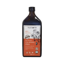 Šalto spaudimo sėmenų aliejus, 0.25 l