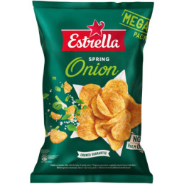Bulvių traškučiai ESTRELLA žaliųjų svogūnų sk., 250 g