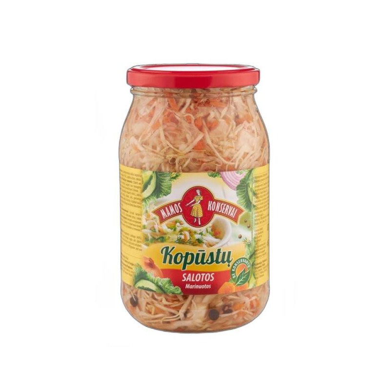 Kopūstų salotos marinuotos MAMOS KONSERVAI, 820 g